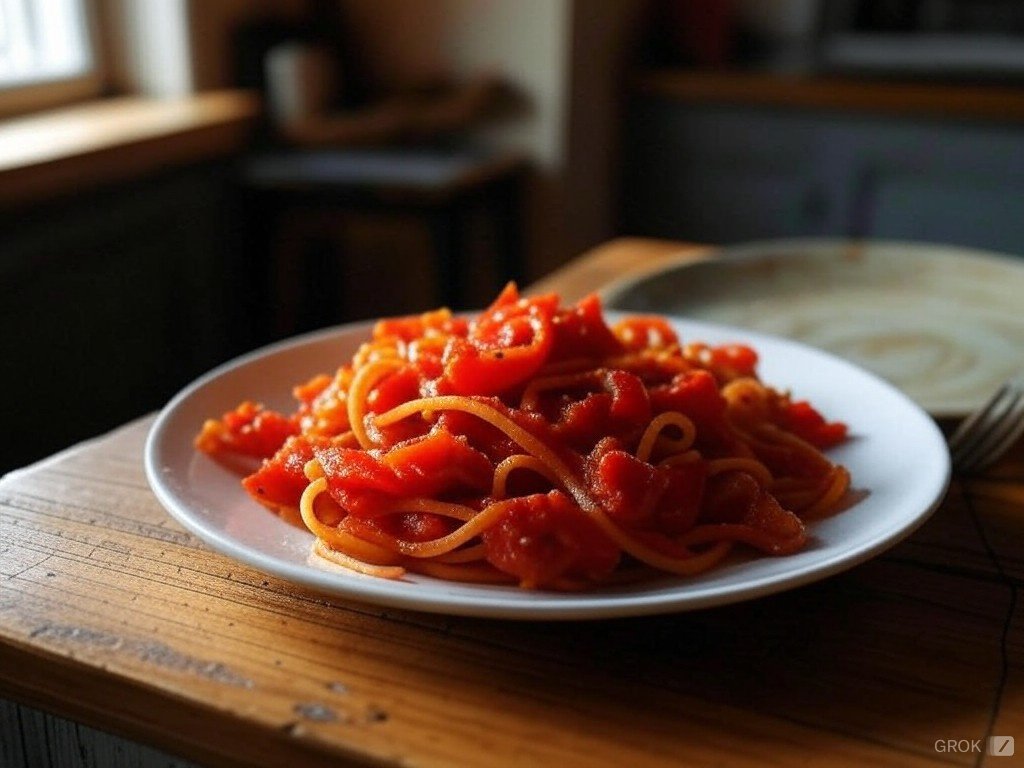 Red Pepper and Tomato Pasta